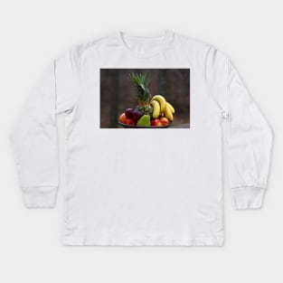 A basket of fruits Kids Long Sleeve T-Shirt